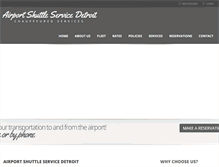 Tablet Screenshot of airportshuttleservicedetroit.com